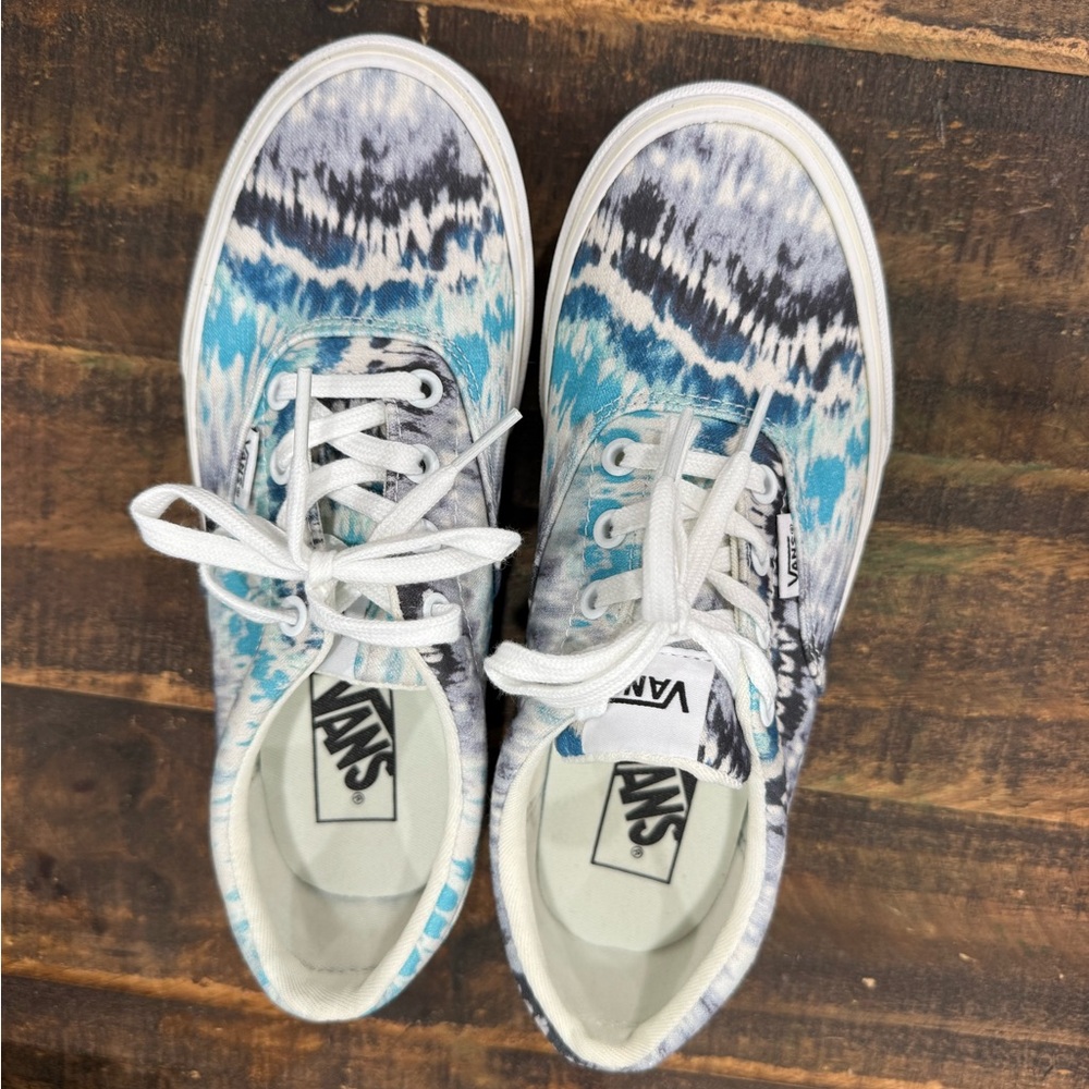 Women’s Vans blue tie dye sneakers